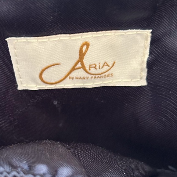 ARIA BY MARY FRANCES SATIN SHOULDER BAG - Picture 10 of 12